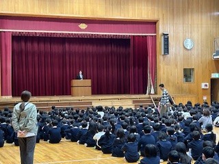児童集会にて